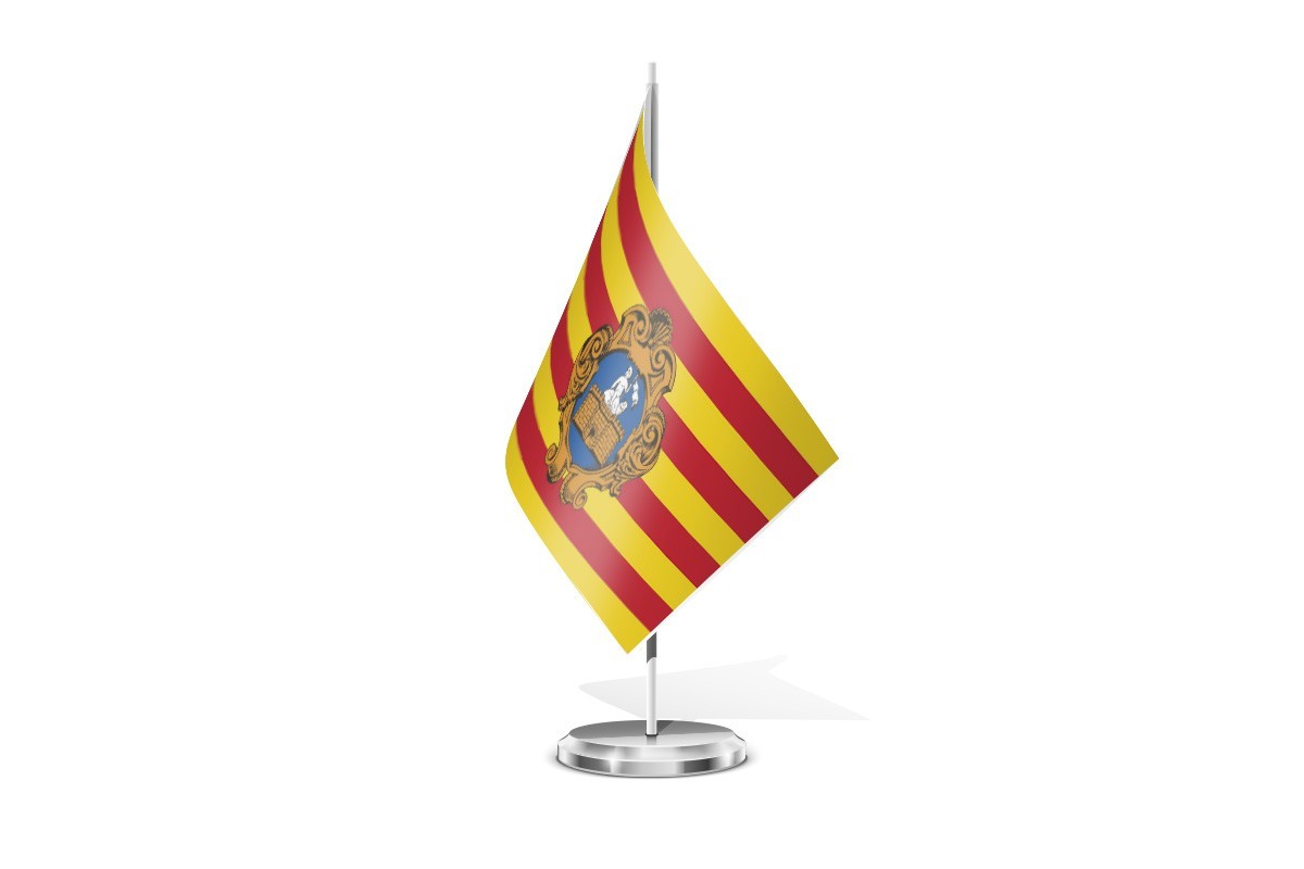 Bandera de mesa de Muro