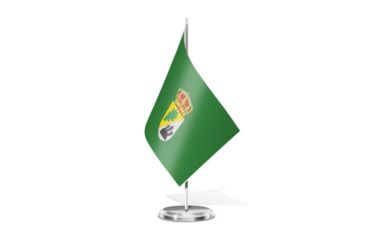 Bandera de mesa de Navarredonda y San Mamés
