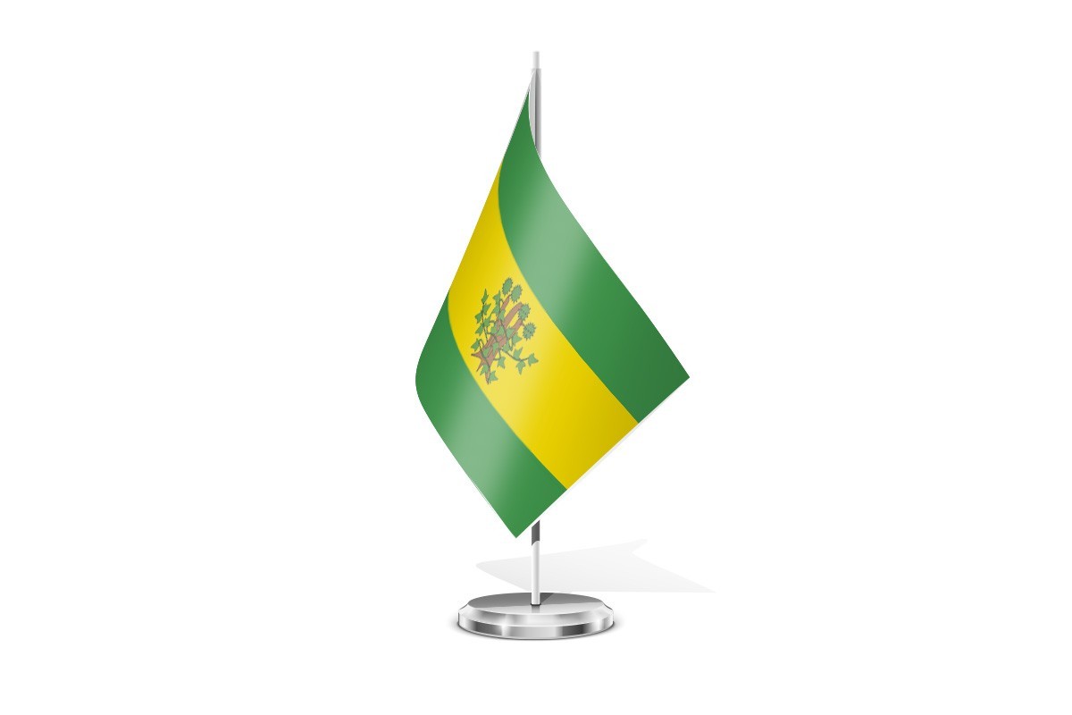 Bandera de mesa de Oroso