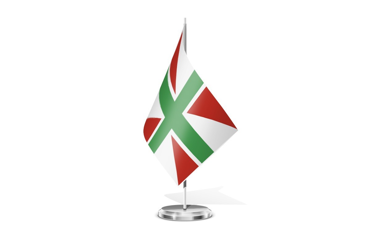 Bandera de mesa de Orozko