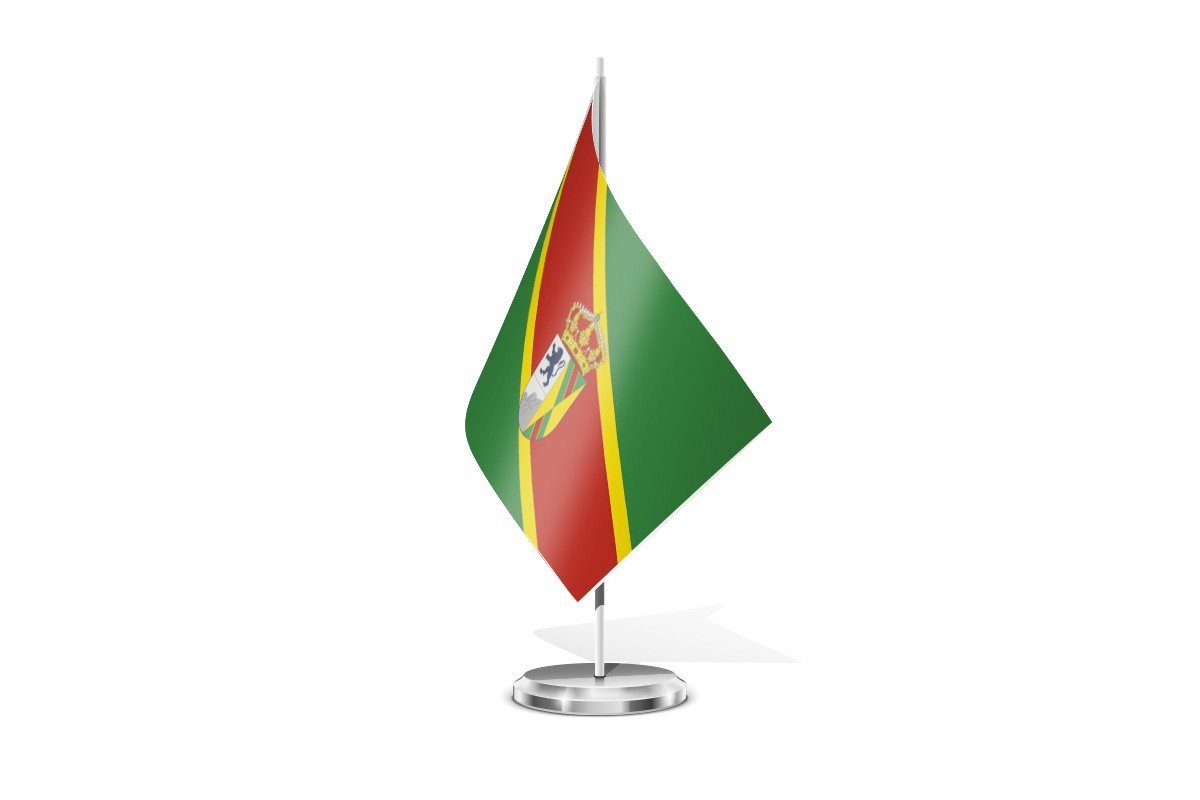 Bandera de mesa de Orusco de Tajuña