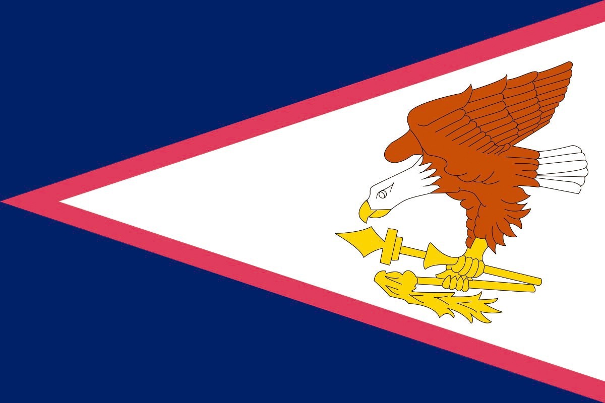 Bandera de Samoa Americana de alta calidad para exterior Bandera de Samoa Americana de alta calidad para exterior