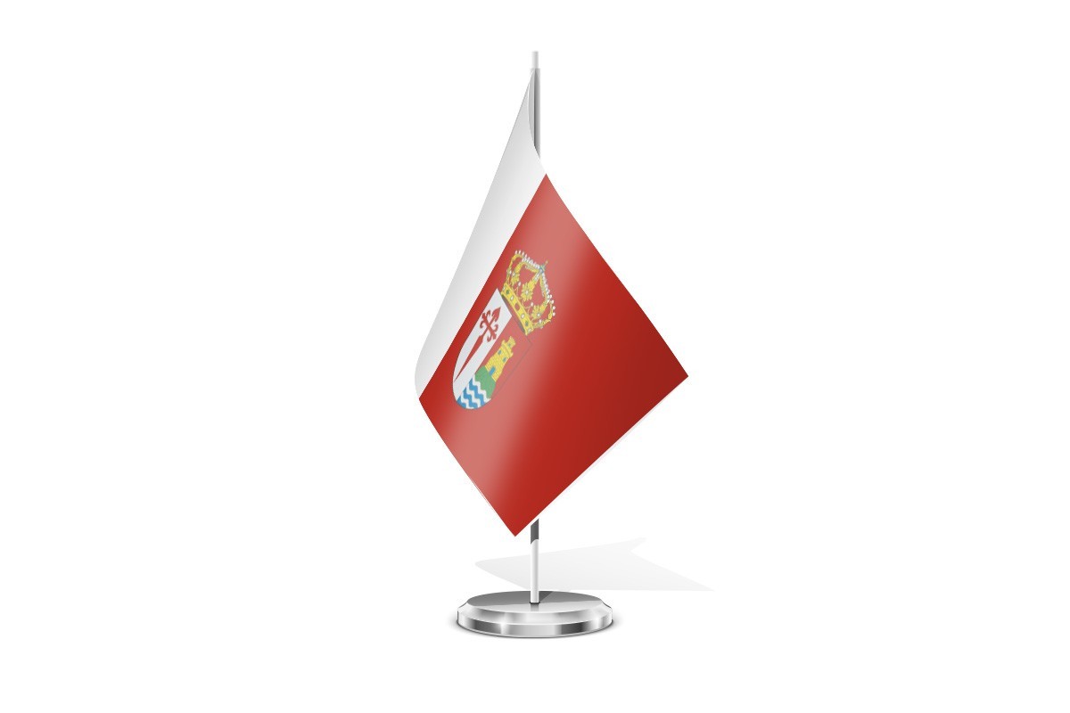 Bandera de mesa de Paracuellos de Jarama