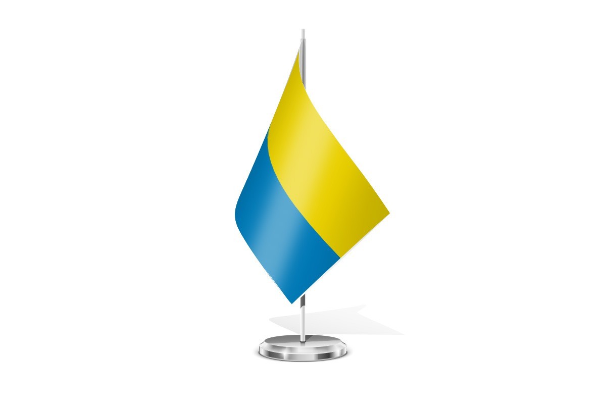 Bandera de mesa de Pazos de Borbén