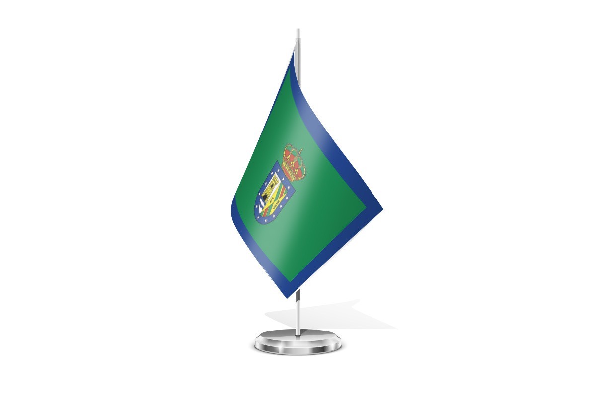 Bandera de mesa de Pelayos de la Presa
