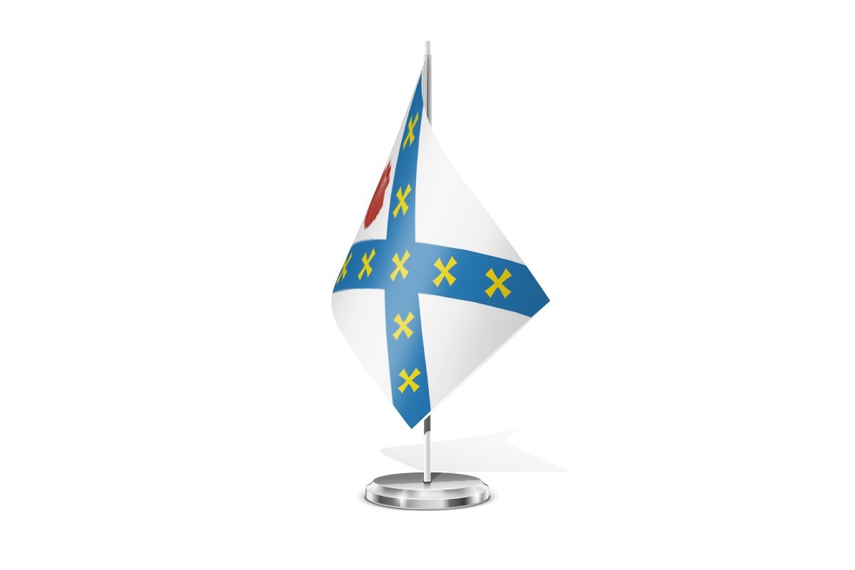 Bandera de mesa de Peñamellera Baja