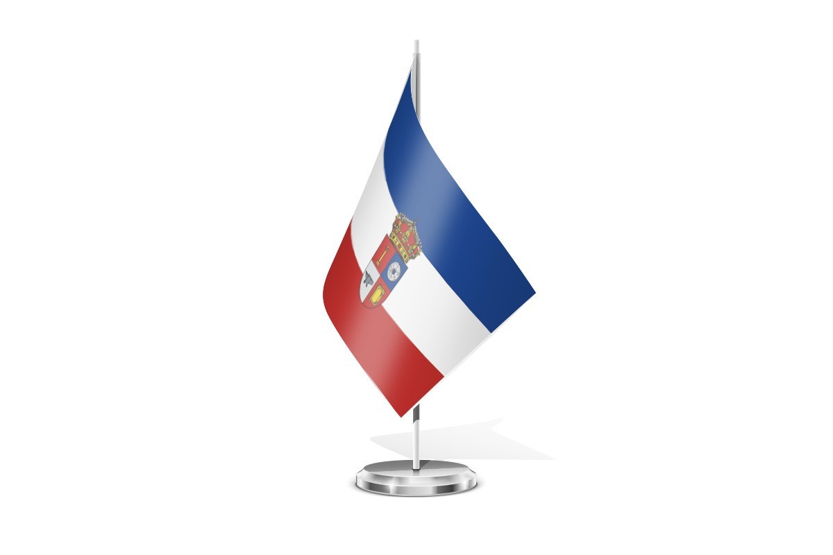 Bandera de mesa de Pesquera