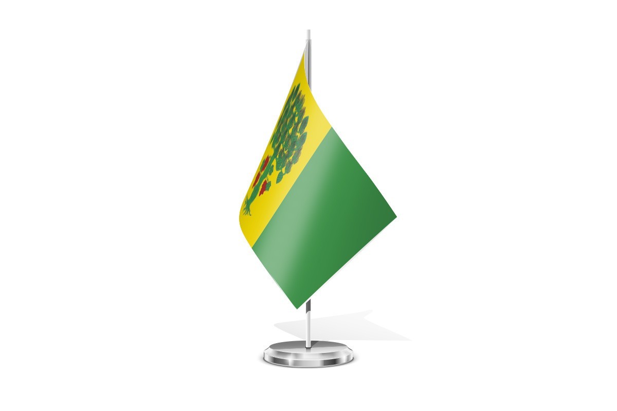 Bandera de mesa de Pobra do Brollón