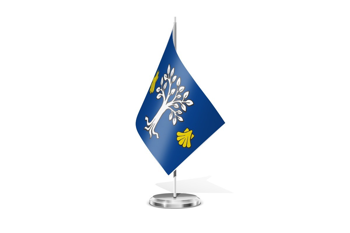 Bandera de mesa de Pobra do Caramiñal