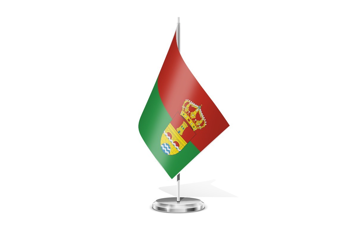 Bandera de mesa de Pontes de García Rodríguez