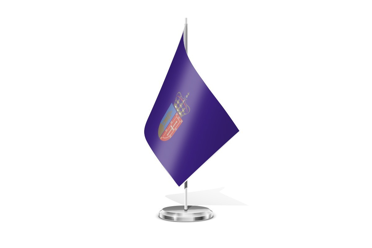 Bandera de mesa de Pozuelo de Alarcón