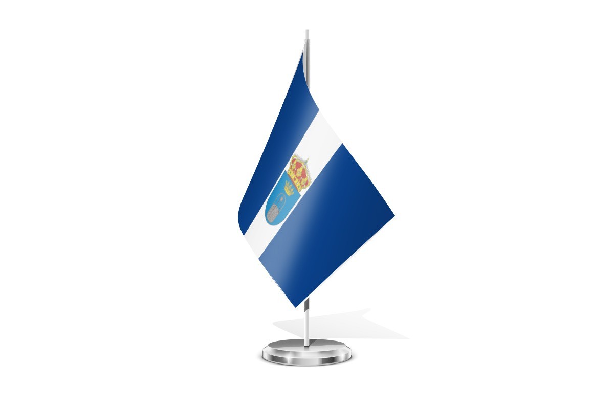 Bandera de mesa de Pozuelo del Rey