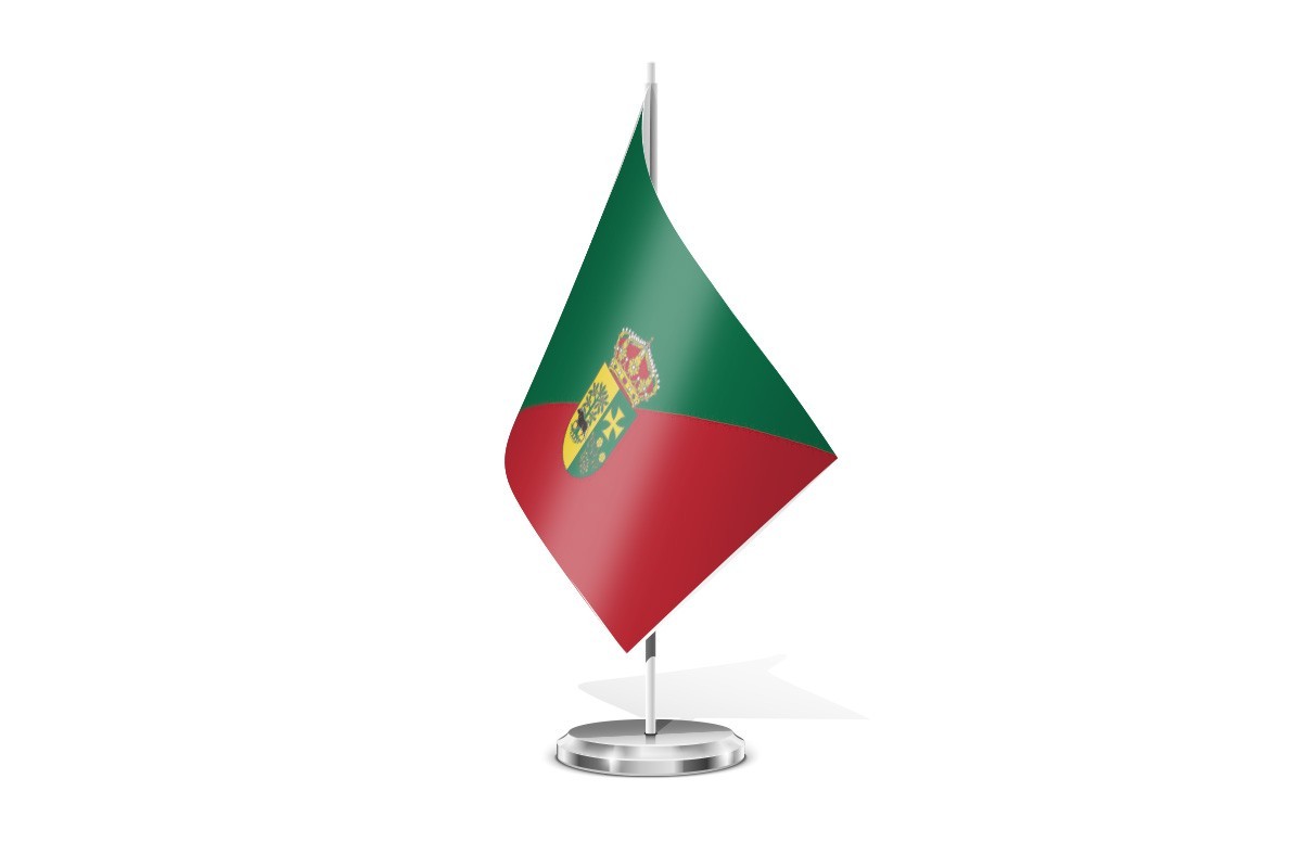 Bandera de mesa de Prádena del Rincón