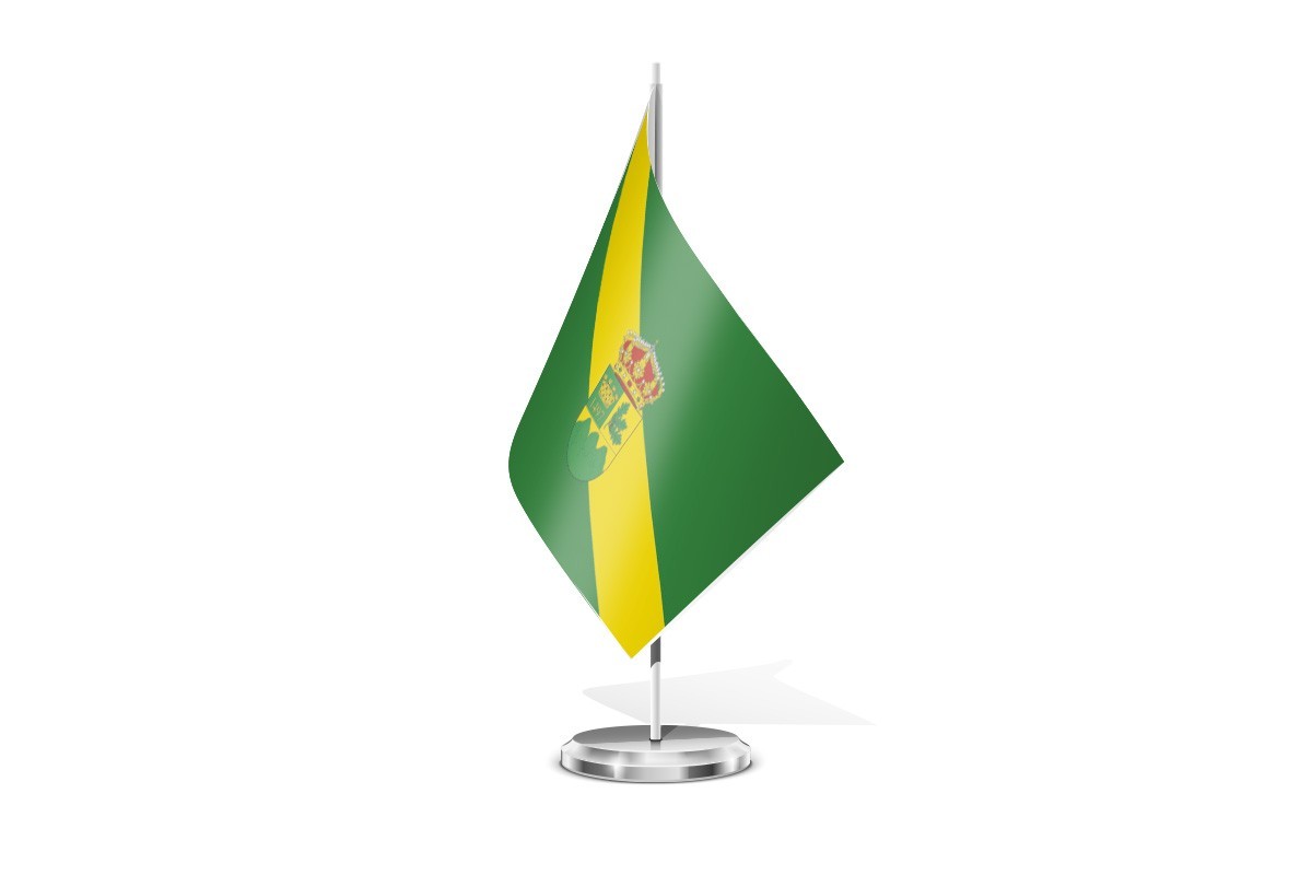 Bandera de mesa de Puebla de la Sierra
