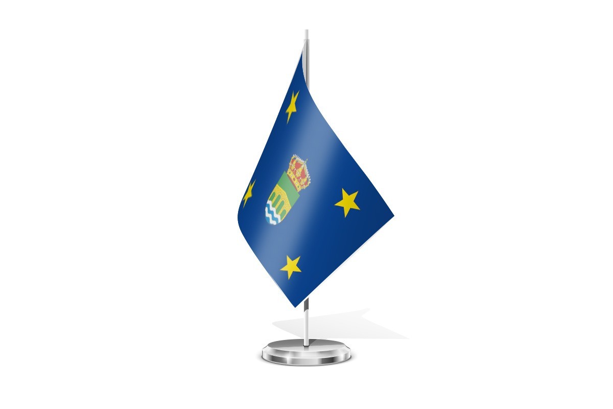 Bandera de mesa de Puentes Viejas