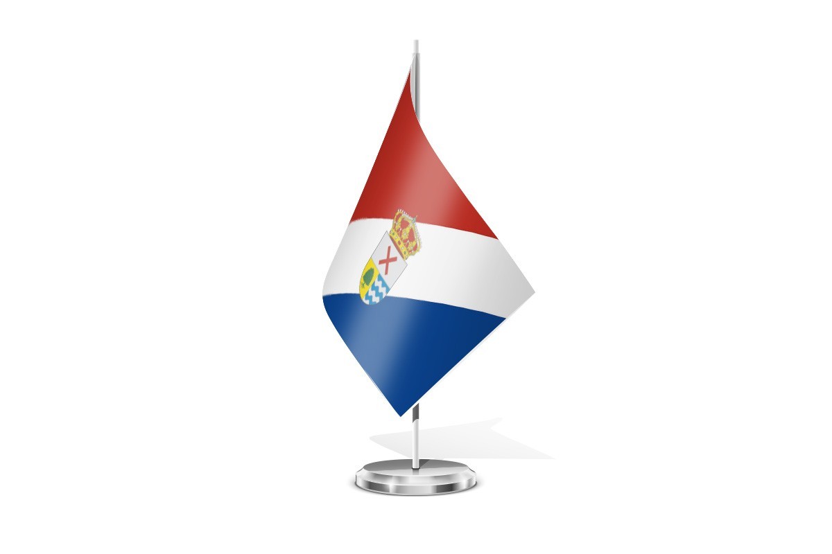 Bandera de mesa de Rascafría