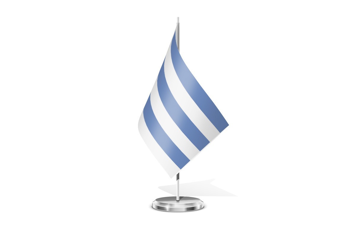 Bandera de mesa de Ribadeo