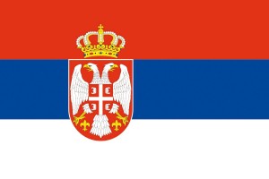 Bandera de Serbia de alta calidad para exterior 123