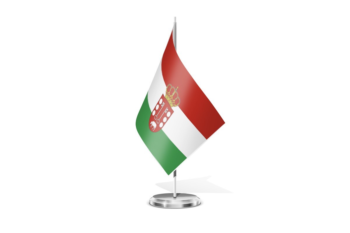 Bandera de mesa de Rozas de Puerto Real