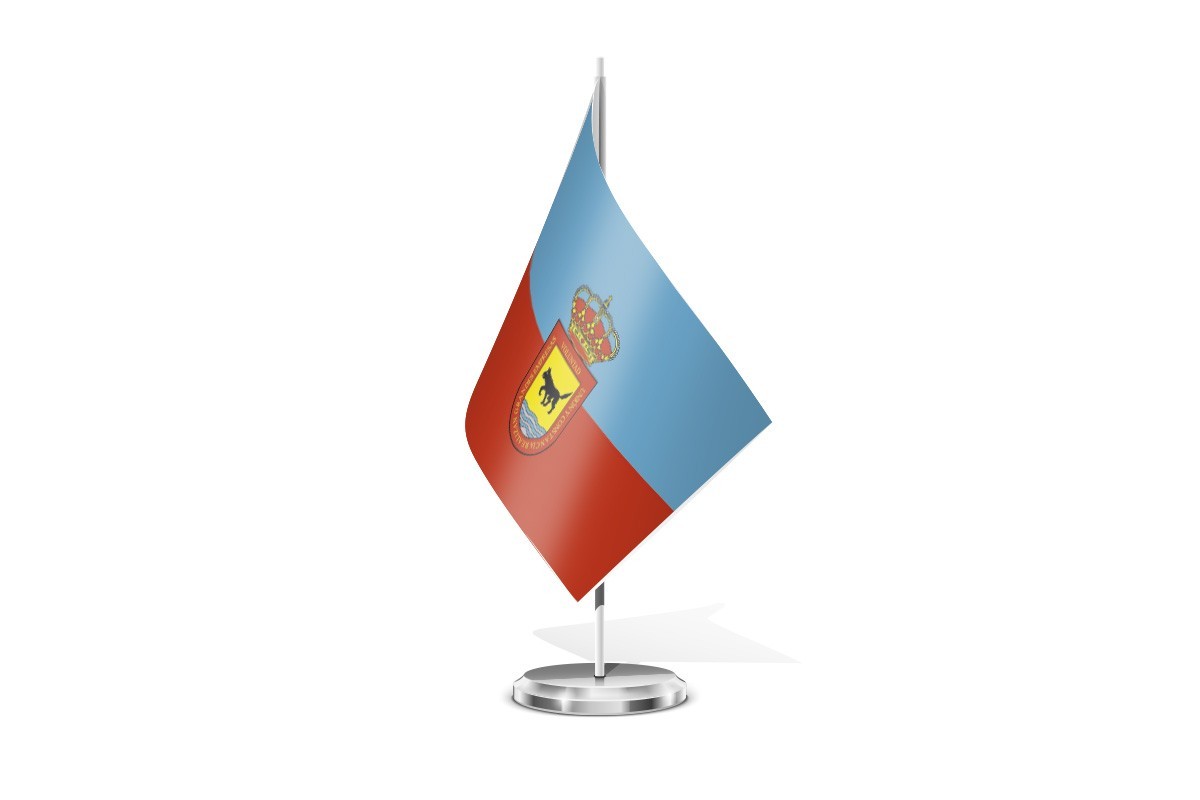 Bandera de mesa de Ruiloba