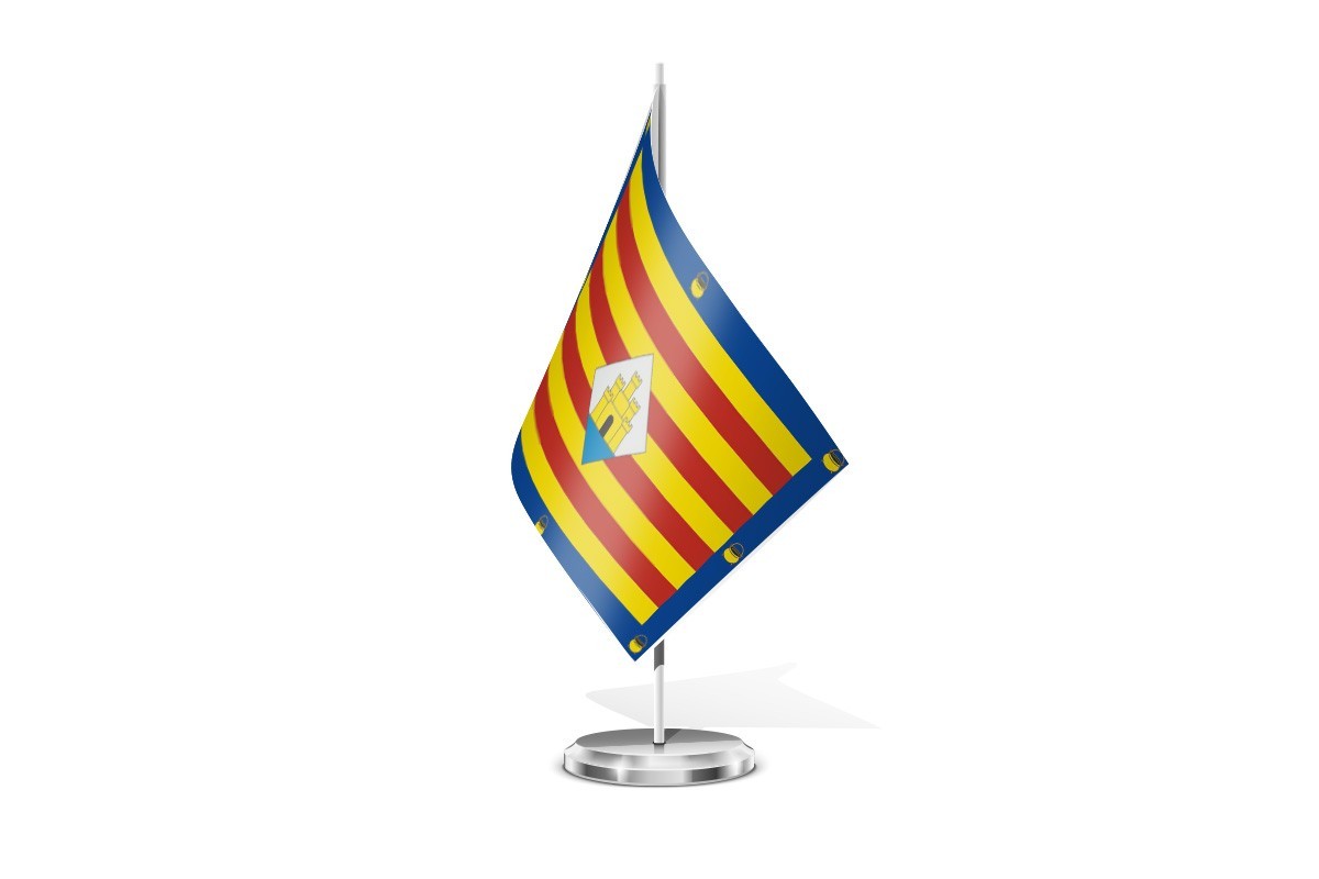 Bandera de mesa de San Antonio Abad