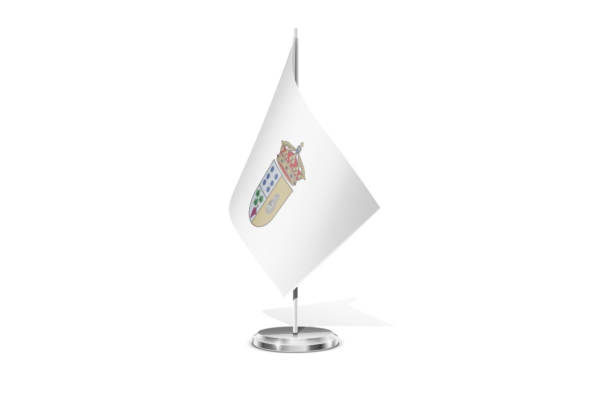 Bandera de mesa de San Cibrao das Viñas