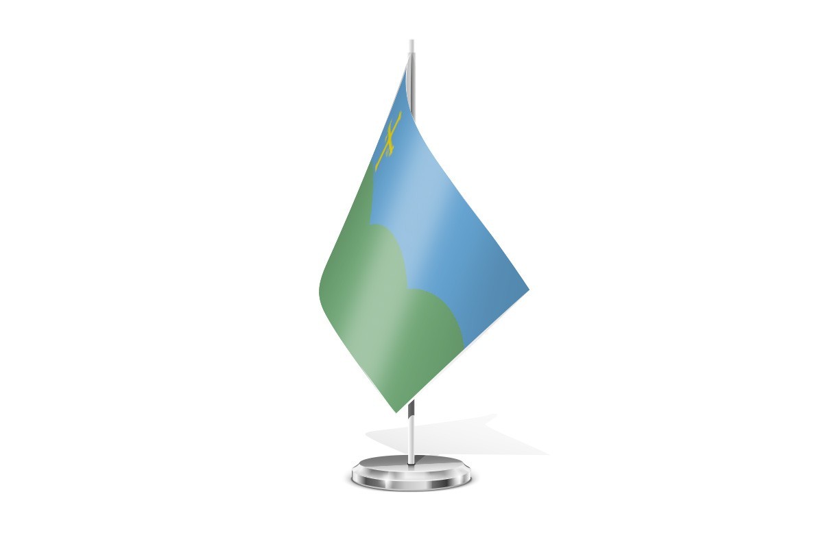 Bandera de mesa de San Martín de Oscos