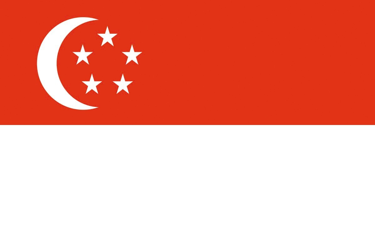 Bandera de Singapur de alta calidad para exterior Bandera de Singapur de alta calidad para exterior