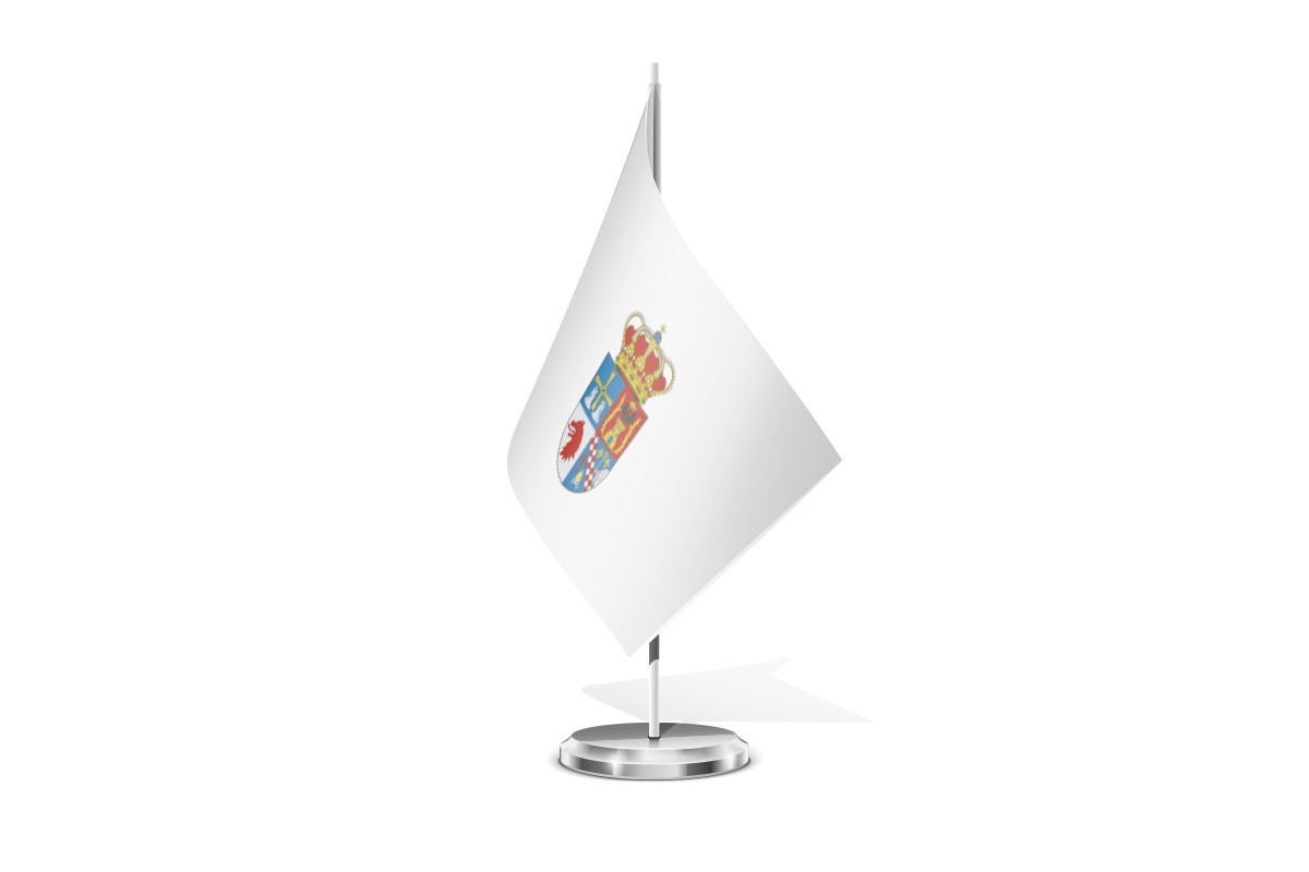 Bandera de mesa de San Tirso de Abres