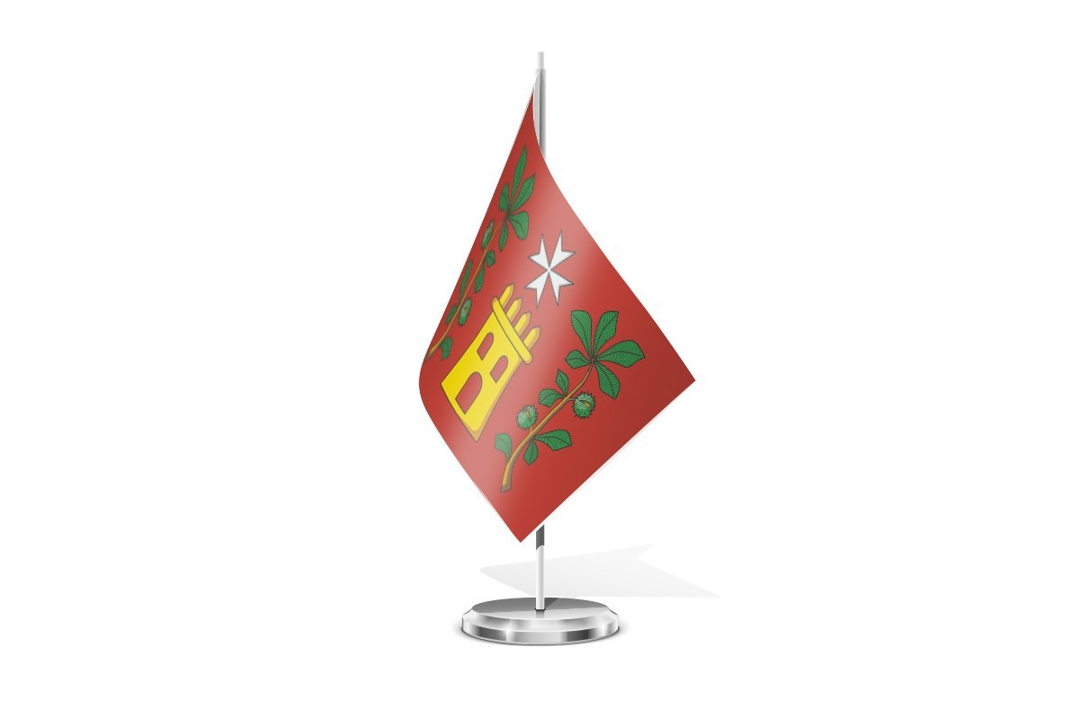 Bandera de mesa de San Xoán de Río