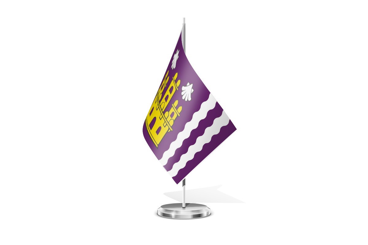 Bandera de mesa de Santa Comba
