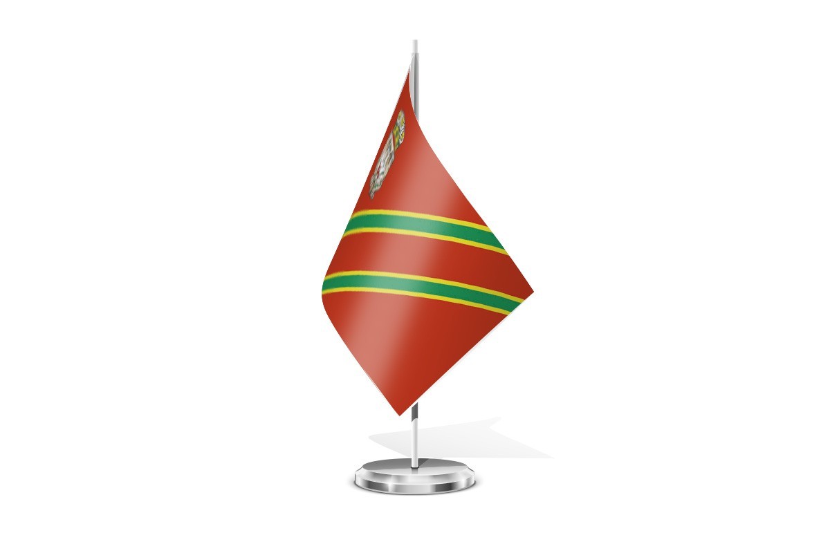 Bandera de mesa de Santillana del Mar
