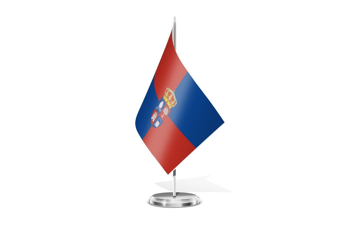 Bandera de mesa de Santorcaz