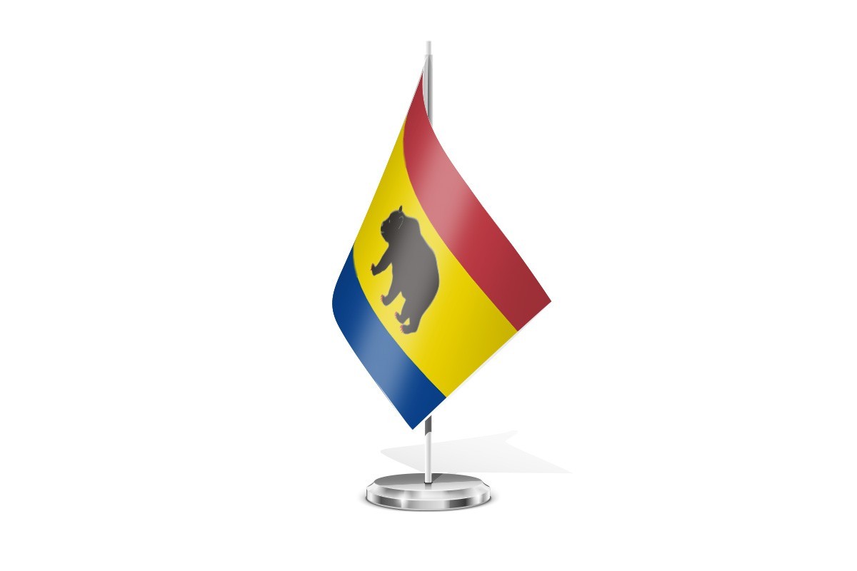 Bandera de mesa de Teverga
