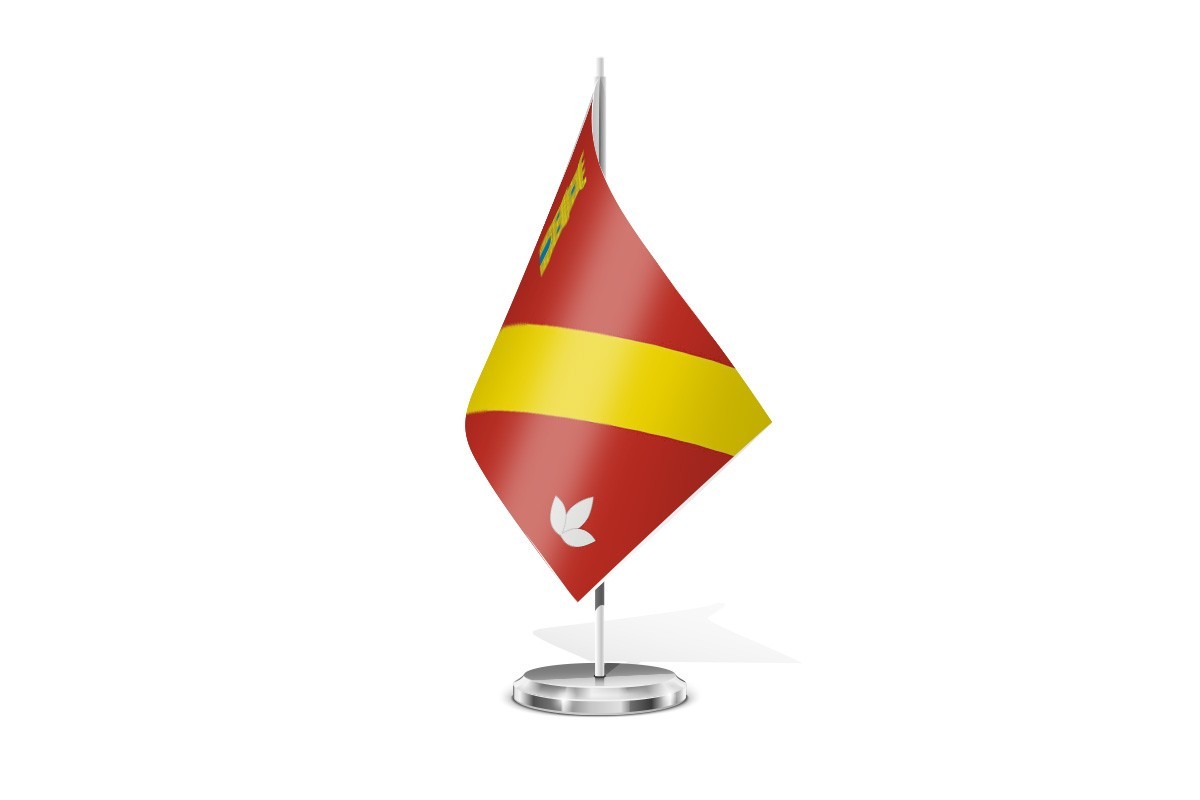 Bandera de mesa de Torrejón de Velasco