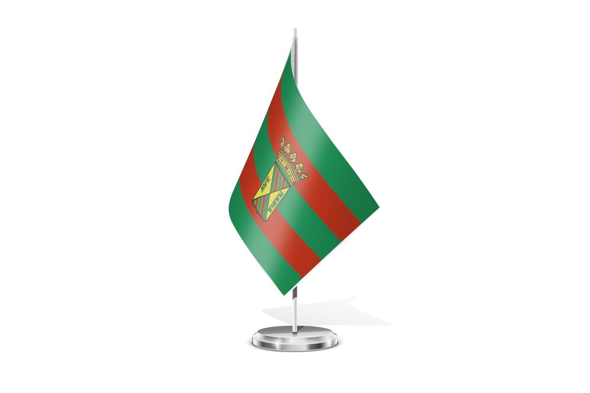 Bandera de mesa de Torrelavega