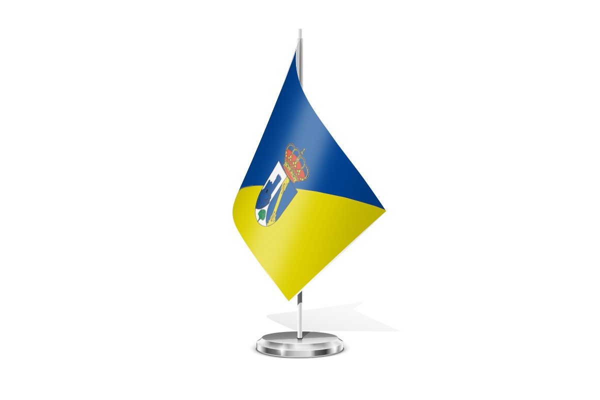 Bandera de mesa de Torrelodones
