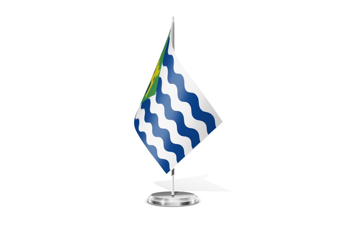 Bandera de mesa de Trabada