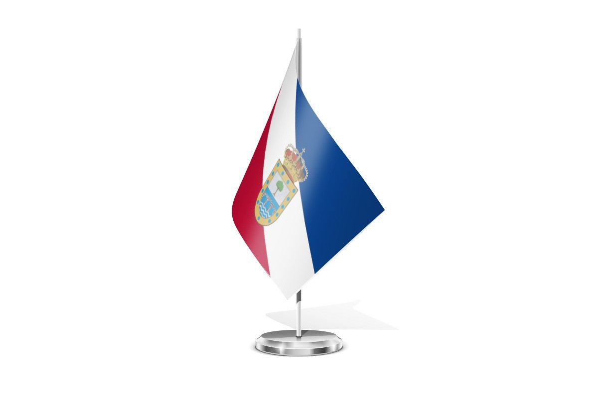 Bandera de mesa de Valdemaqueda