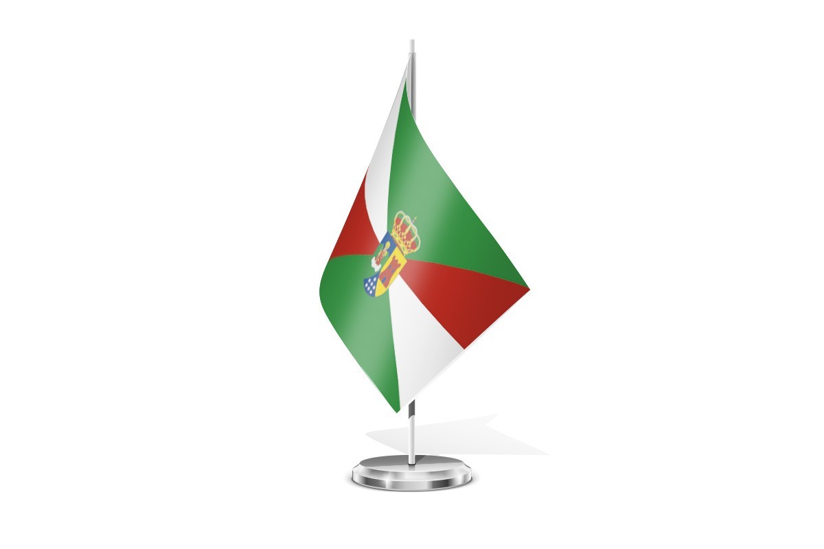 Bandera de mesa de Valdeprado del Río