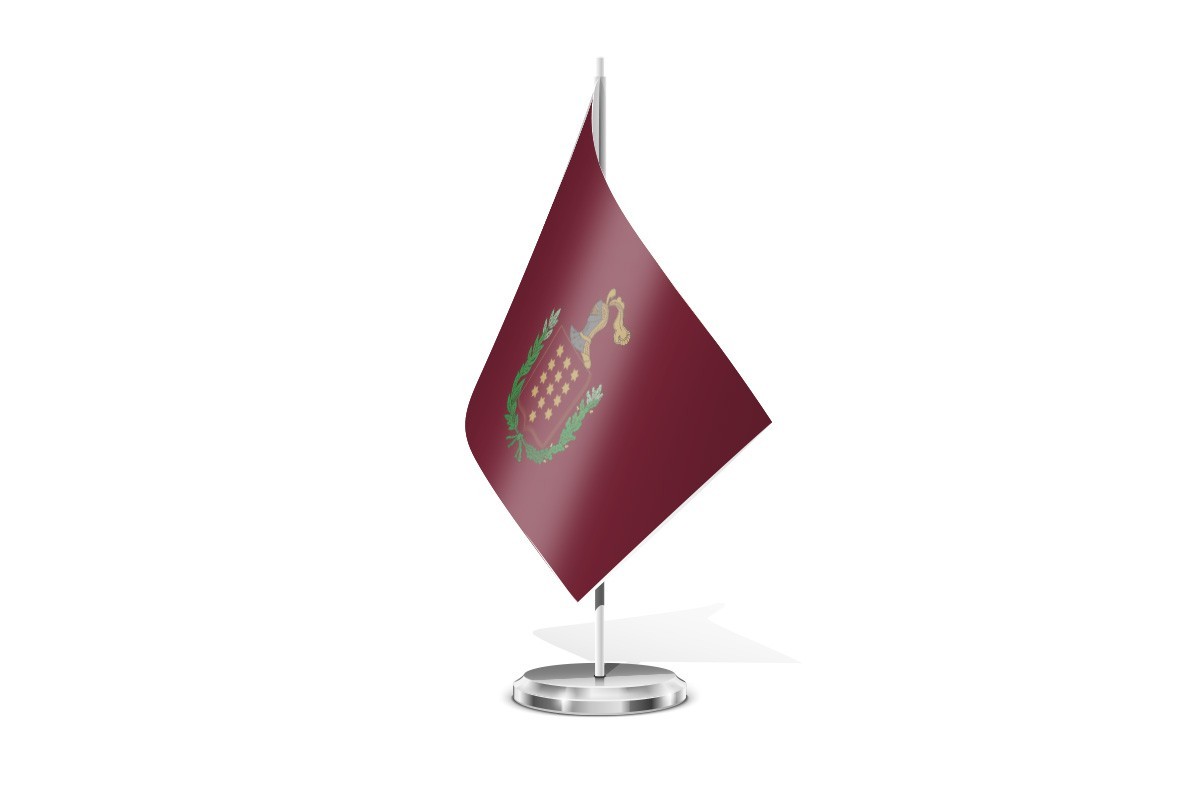 Bandera de mesa de Valle de Trápaga