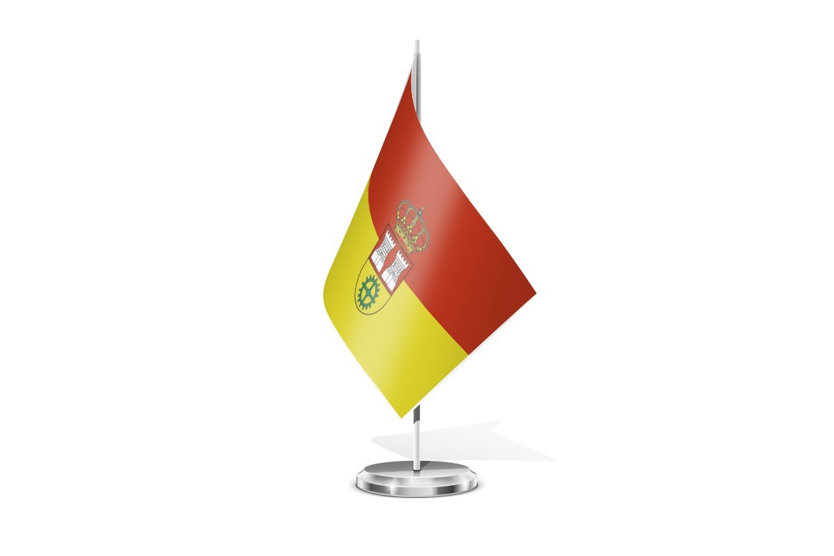 Bandera de mesa de Vega de Liébana