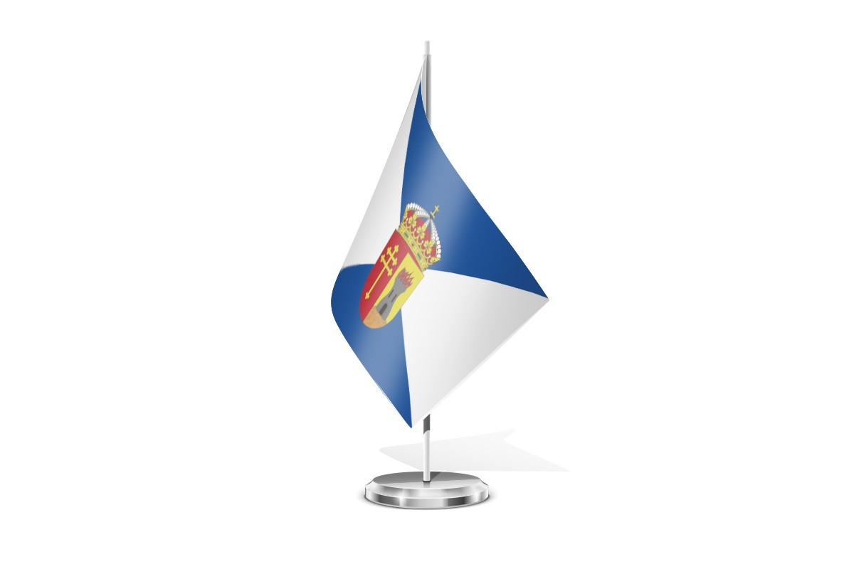 Bandera de mesa de Velilla de San Antonio