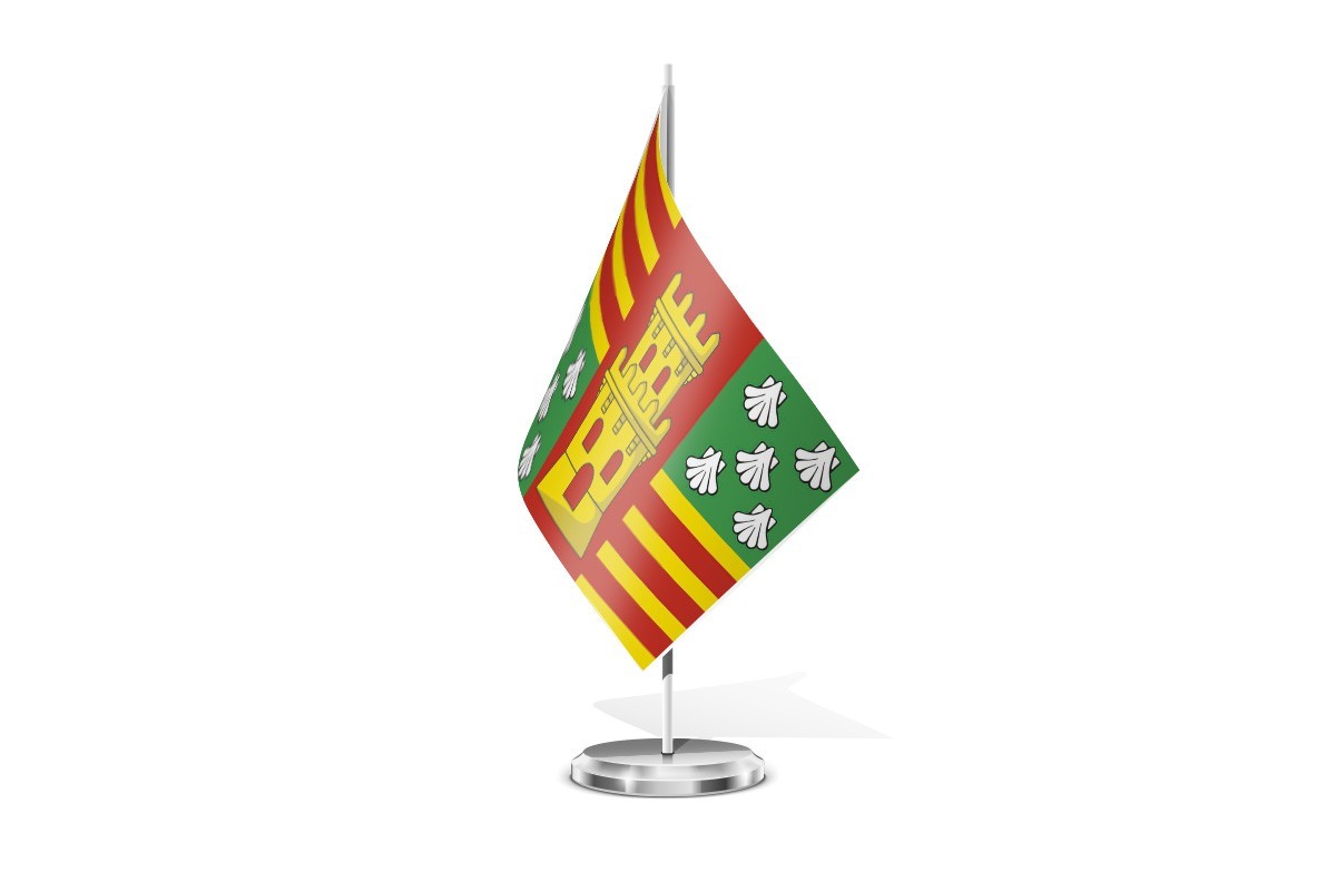 Bandera de mesa de Viana do Bolo