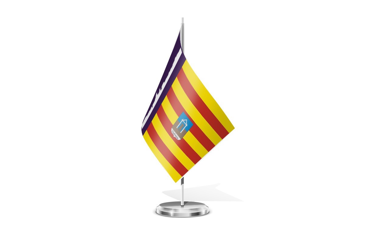 Bandera de mesa de Vilafranca de Bonany