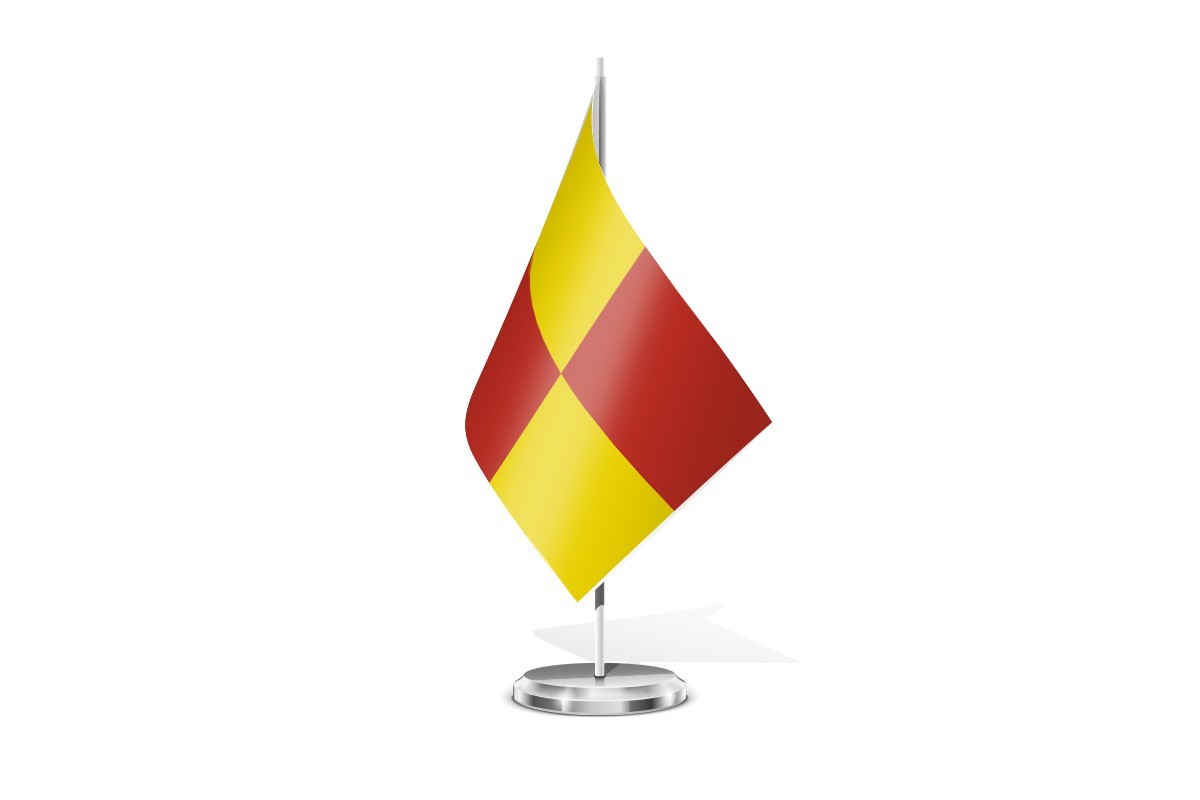 Bandera de mesa de Vilagarcía de Arousa
