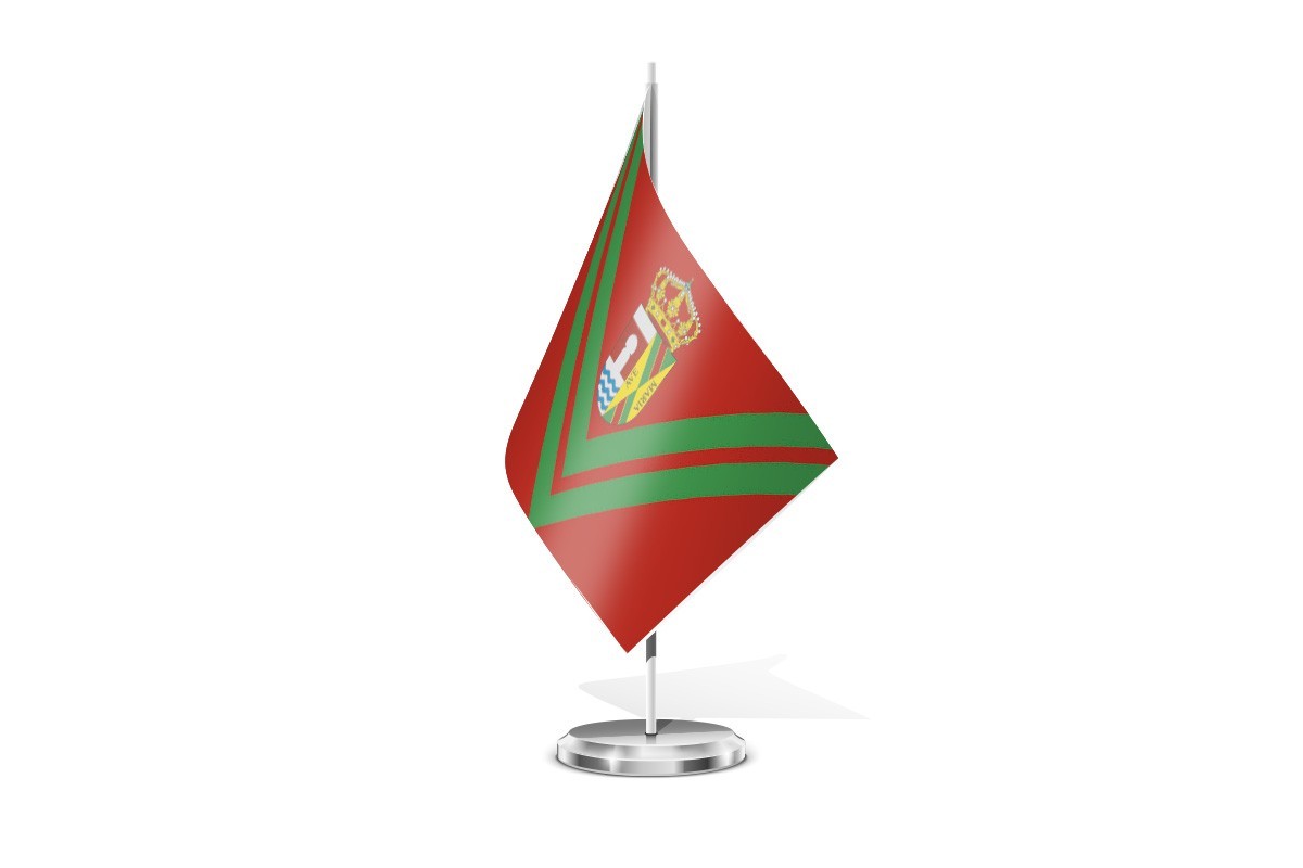 Bandera de mesa de Villavieja del Lozoya
