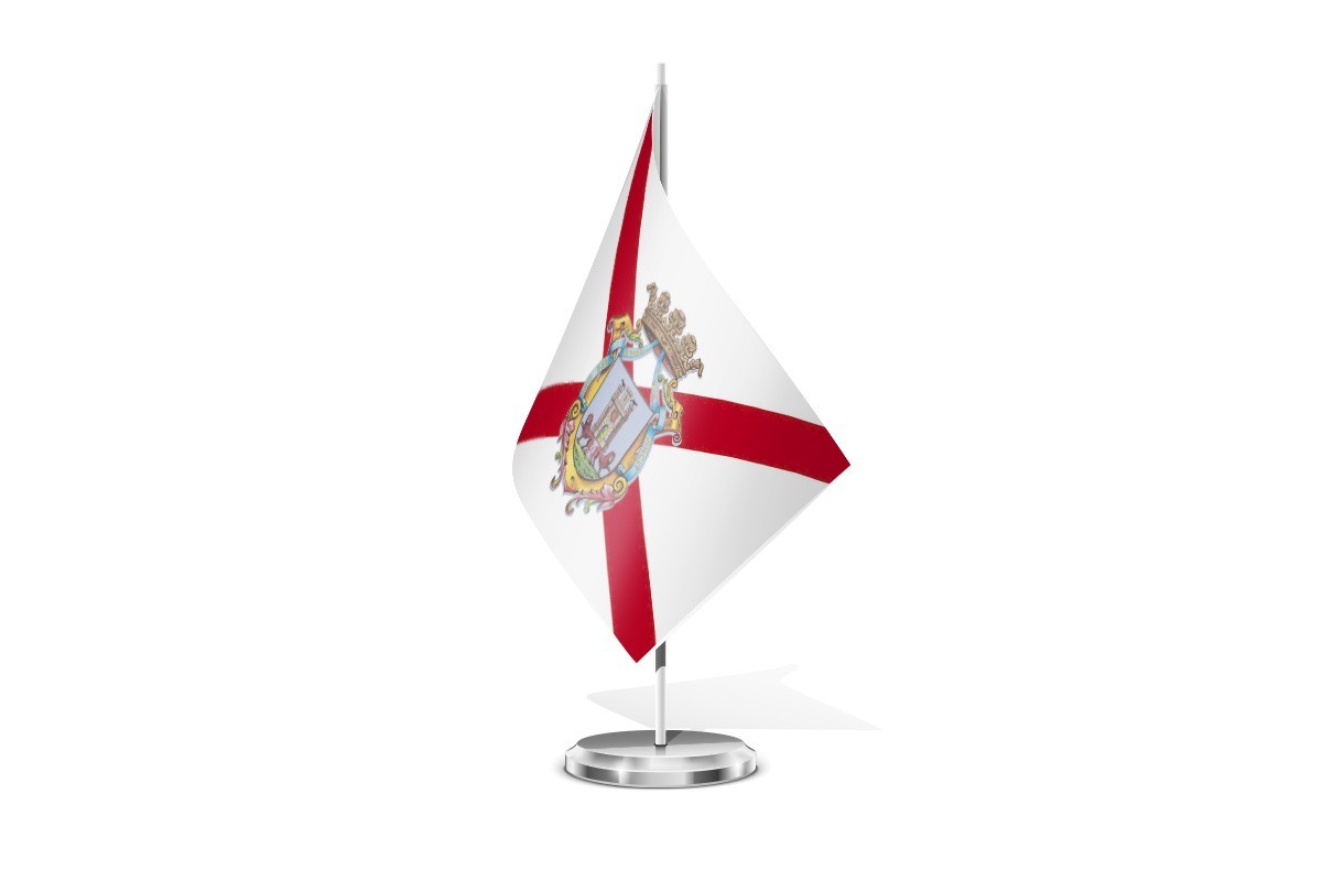 Bandera de mesa de Vitoria