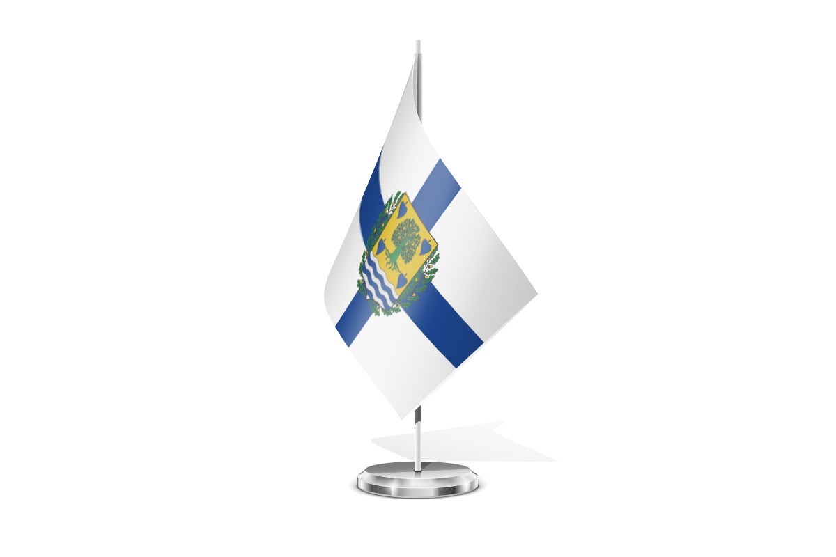 Bandera de mesa de Zamudio