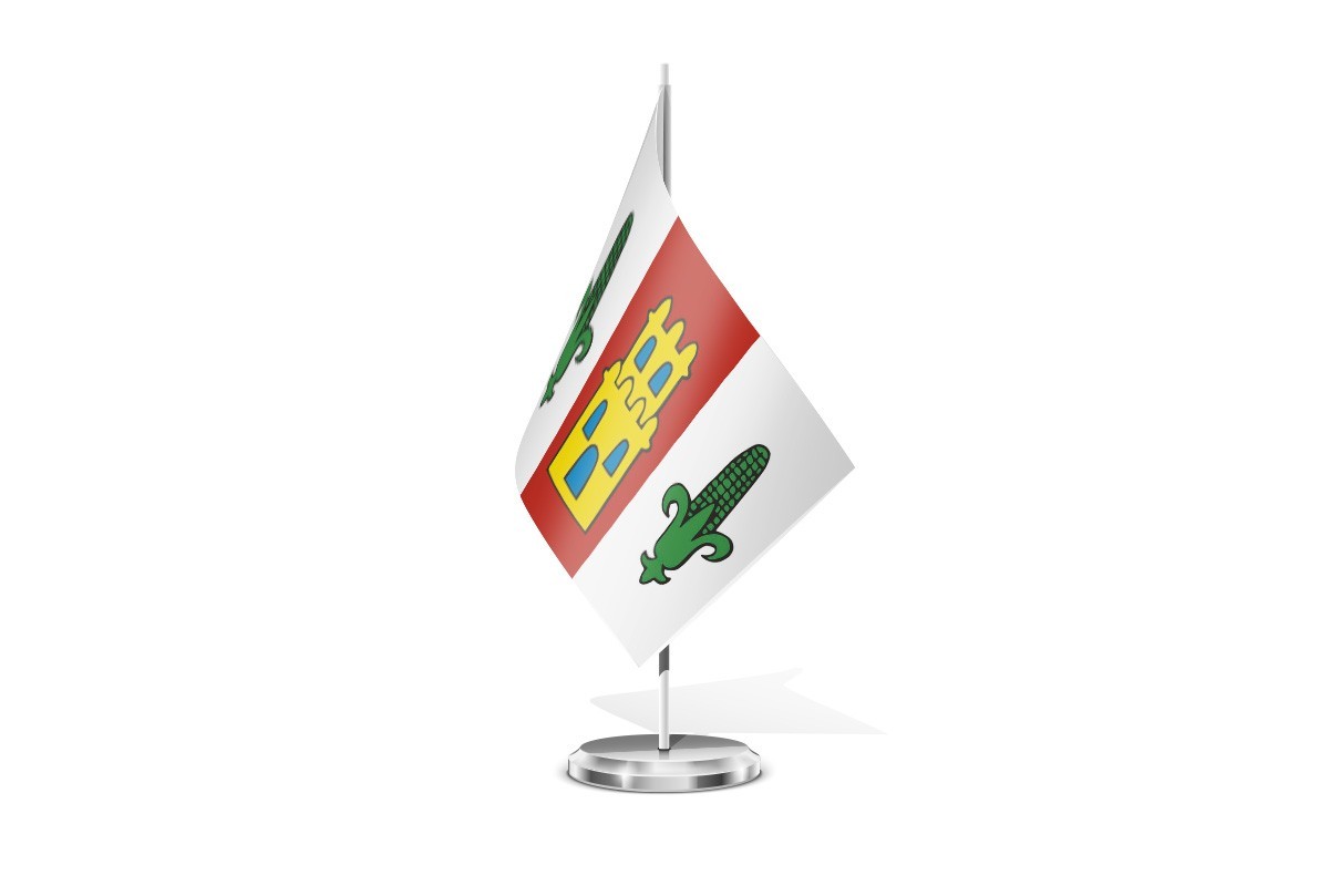Bandera de mesa de Zas